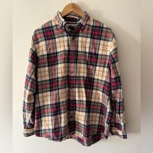 Land’s End Plaid Traditional Fit‎ Button Down - 100% Baumwolle Cotton